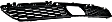Front, Center Bumper Grille, Black