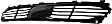 Front, Center Bumper Grille, Black