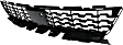 Front, Center Bumper Grille, Textured Black