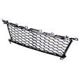 Front, Center Bumper Grille, Painted Black, Base Model, CAPA CERTIFIED