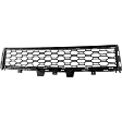 Front, Center Bumper Grille, Black