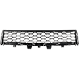Front, Center Bumper Grille, Black