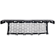 Front, Center Bumper Grille, Black
