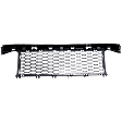 Front, Center Bumper Grille, Black