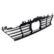 Center Bumper Grille, Gloss Black