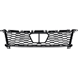 Front, Center Bumper Grille, Gloss Black, Base Model