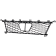 Front, Center Bumper Grille, Gloss Black, Base Model, CAPA CERTIFIED