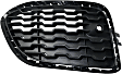 Front, Passenger Side Bumper Grille, Textured Black