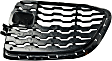 Front, Passenger Side Bumper Grille, Textured Black