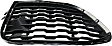Front, Passenger Side Bumper Grille, Textured Black