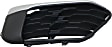 Front, Passenger Side Bumper Grille, Textured Black, 4 Cyl., 2.0L Engine