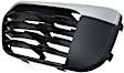 Front, Driver Side Bumper Grille, Textured Black, 4 Cyl., 2.0L Engine