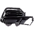 Front, Passenger Side Bumper Grille, Black