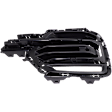 Front, Passenger Side Bumper Grille, Black