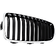 Base Driver Side Grille Chrome Shell w/ Textured Black Insert