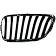 Base Passenger Side Grille Chrome Shell with Painted Black Insert