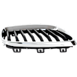 Base Passenger Side Grille Chrome Shell with Painted Black Insert