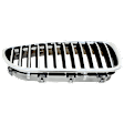 Base Passenger Side Grille Chrome Shell with Black Insert