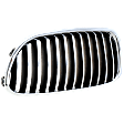 Base Driver Side Grille Chrome Shell with Black Insert