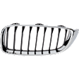 Base Driver Side Grille Chrome Shell with Painted Black Insert