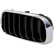 Passenger Side Grille Chrome Shell with Textured Black Insert