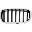 Driver Side Grille Chrome Shell with Textured Black Insert
