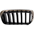 Driver Side Grille Chrome Shell with Textured Black Insert