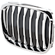 Passenger Side Grille Chrome Shell with Silver Insert
