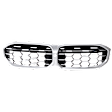 Grille, Chrome, For Models With Surround View, Without Shadow Line