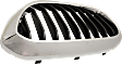 Driver Side Grille, Chrome Shell with Painted Black Insert, Base Model