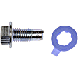 2012 Ford Flex - AutoGrade Series Oil Drain Plug - Silver, Carbon Steel, Pilot point, Direct Fit, Sold Individually