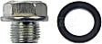 090-039CD AutoGrade Series Oil Drain Plug - Silver, Carbon Steel, Flanged hex, Direct Fit, Sold Individually