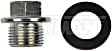 090-040CD AutoGrade Series Oil Drain Plug - Silver, Carbon Steel, Flanged hex, Direct Fit, Sold Individually