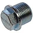 090-055CD AutoGrade Series Oil Drain Plug - Silver, Carbon Steel, Flanged hex, Direct Fit, Sold Individually
