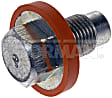 090-058CD AutoGrade Series Oil Drain Plug - Silver, Steel, Pilot point, Direct Fit, Sold Individually