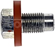 090-058CD AutoGrade Series Oil Drain Plug - Silver, Steel, Pilot point, Direct Fit, Sold Individually
