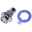 090-076CD AutoGrade Series Oil Drain Plug - Silver, Carbon Steel, Pilot point, Direct Fit, Sold Individually