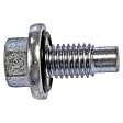 090-079CD AutoGrade Series Oil Drain Plug - Silver, Steel, Pilot point, Direct Fit, Sold Individually