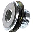 090-151CD AutoGrade Series Oil Drain Plug - Silver, Carbon Steel, Standard, Direct Fit, Sold Individually