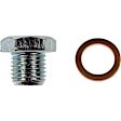 090-154 AutoGrade Series Oil Drain Plug - Natural, Steel, Standard, Direct Fit, Sold Individually