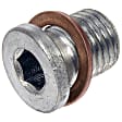 090-172CD AutoGrade Series Oil Drain Plug - Silver, Carbon Steel, Pilot point, Direct Fit, Sold Individually