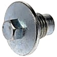 090-211CD AutoGrade Series Oil Drain Plug - Silver, Steel, Pilot point, Direct Fit, Sold Individually