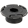 090-214CD AutoGrade Series Oil Drain Plug - Black, Nylon, Locking, Direct Fit, Sold Individually
