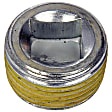 090-5004CD HD Solutions Series Oil Drain Plug - Silver, Steel, Magnetic, Direct Fit, Sold Individually