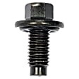 090-935CD AutoGrade Series Oil Drain Plug - Black, Carbon Steel, Flanged hex, Direct Fit, Sold Individually