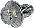 090-937CD AutoGrade Series Oil Drain Plug - Silver, Carbon Steel, Flanged hex, Direct Fit, Sold Individually