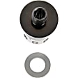 092-018 AutoGrade Series Oil Drain Plug - Black and Silver, Carbon Steel, Direct Fit, Sold Individually