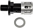092-020 AutoGrade Series Oil Drain Plug - Black and Silver, Carbon Steel, Hex, Direct Fit, Sold Individually