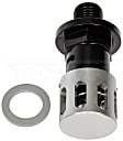 092-020 AutoGrade Series Oil Drain Plug - Black and Silver, Carbon Steel, Hex, Direct Fit, Sold Individually