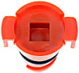 097-826CD AutoGrade Series Oil Drain Plug - Orange And Black, Plastic and Rubber, Direct Fit, Sold Individually